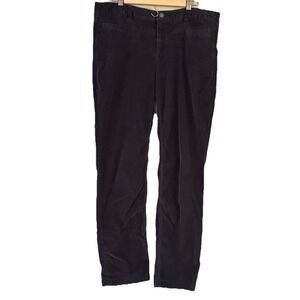 Athleta Corduroy Pants Womens Size‎ XL Dipper Blue Drawstring Waist Hippie Boho